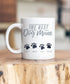 Best Dog Mum Paw Print Ceramic Mug